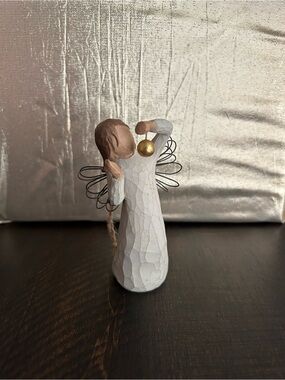 Willow Tree White and Gold Angel Figurine